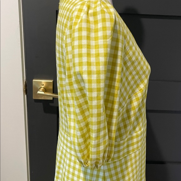 Ann Taylor Citron Gingham Preppy Midi Dress Size 10 NWOT - Picture 5 of 10